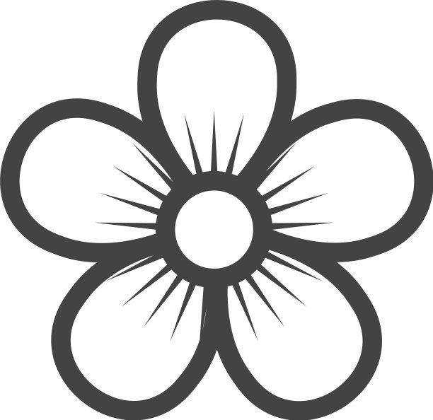 茉莉花图标标志模板图片下载