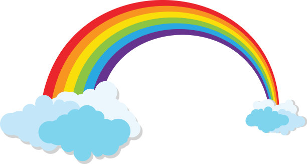 彩虹图标模板图片下载