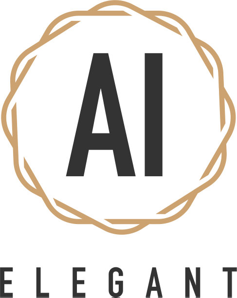 字母AI奢华简约标志图片下载
