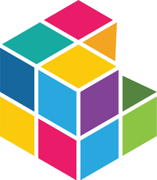 立方体logo模板图标图片下载