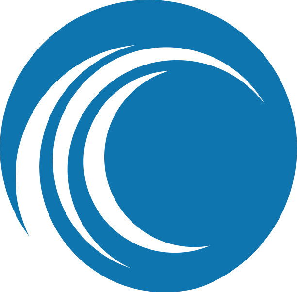 C字母水波图标图片下载