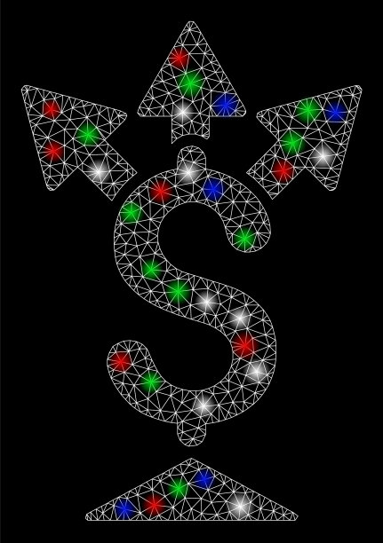 明亮的网体分割支付与耀斑图片下载