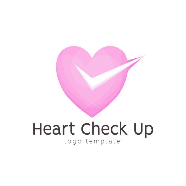 抽象爱情标志设计现代3d标志符号图片下载