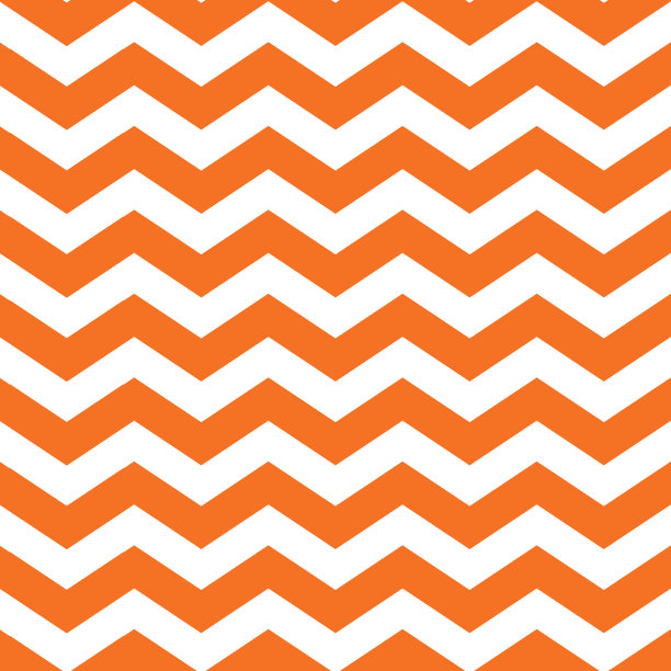 万圣节橙色人字形无缝图案图片下载