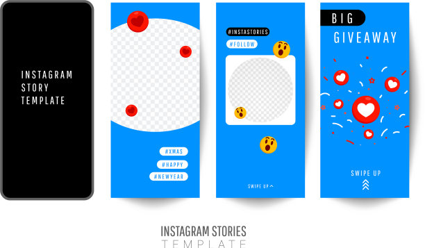 故事模板海报的社会媒体图片下载