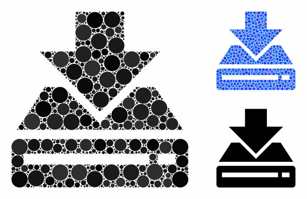 驱动下载合成圆点图标图片下载