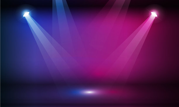 舞台领奖台配舞台灯光领奖台场景图片下载