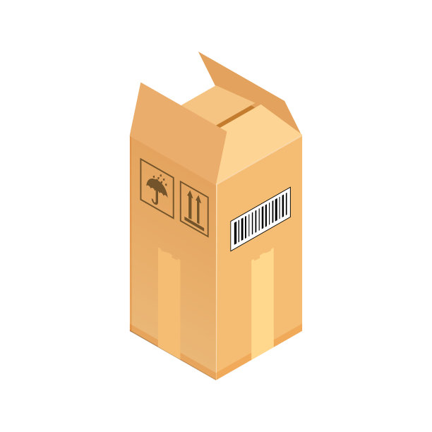 瓦楞盒等距图片下载