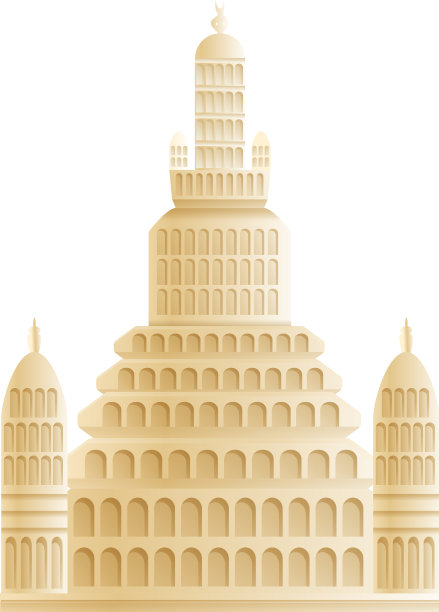 Wat arun庙图标卡通风格图片下载