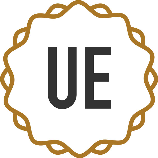 字母UE优雅创意标志图片下载