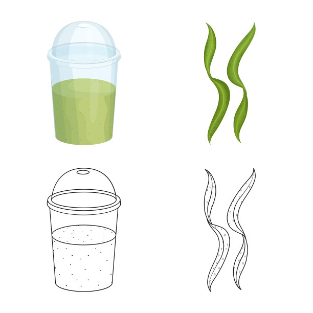 蛋白质和海洋标志集图片下载