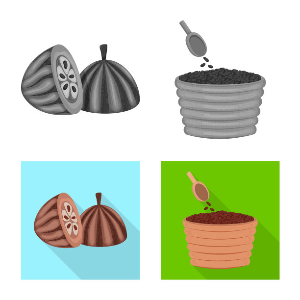 设计美食和美味的标志集图片下载