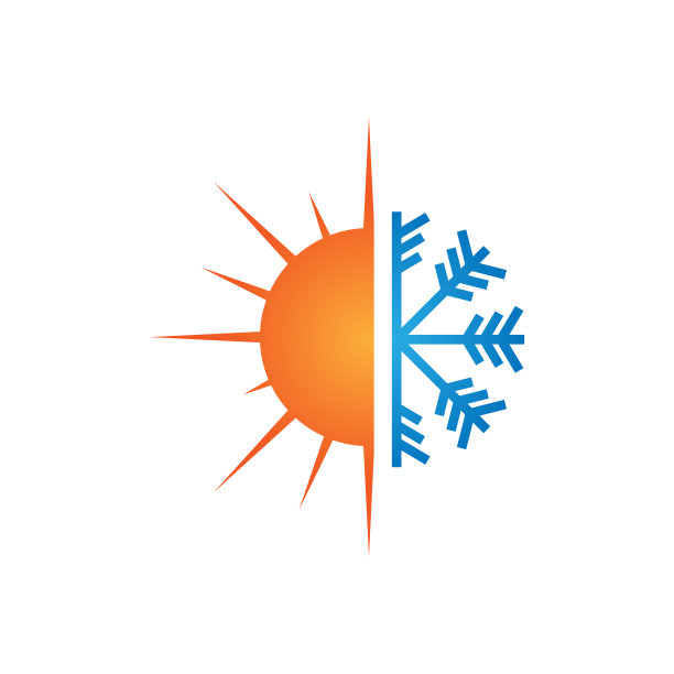 加热和冷却标志图片下载