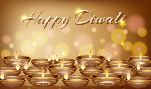 快乐排灯节海报设计图片下载