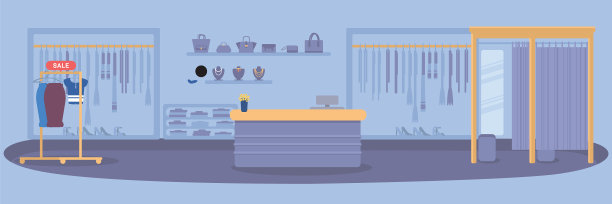 服装店全景公寓图片下载