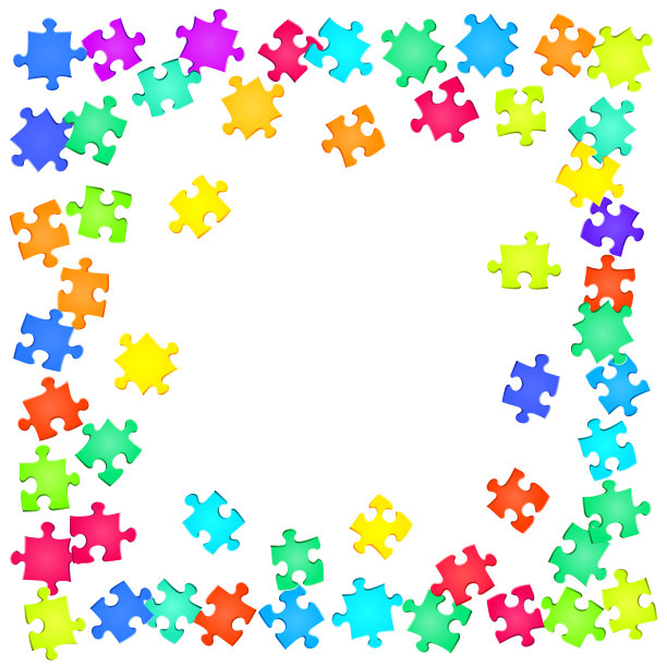 游戏打破心灵拼图彩虹的颜色图片下载