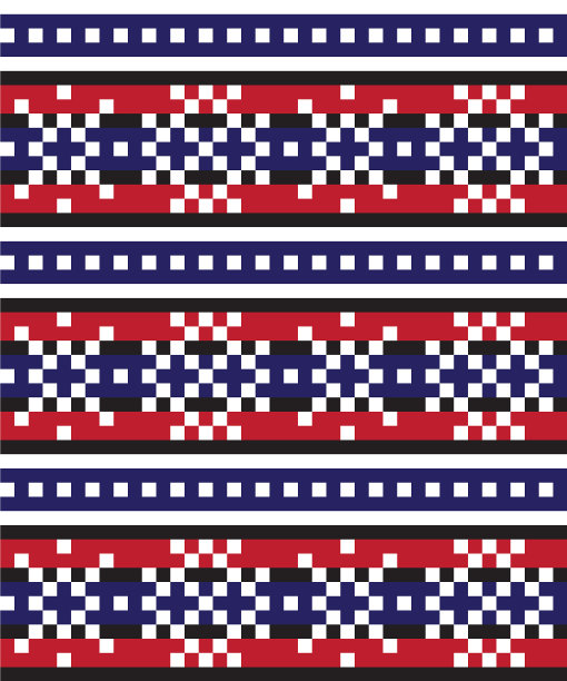 圣诞雪花集市岛无缝图案图片下载