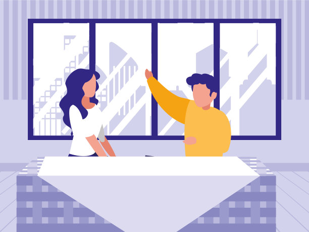 一对夫妇坐在用餐图片下载