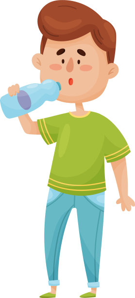 快乐和微笑的黑头发男孩站在图片下载