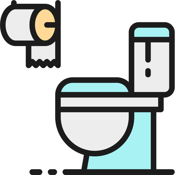 卫生间卫生间厕所平面颜色线条图标图片下载