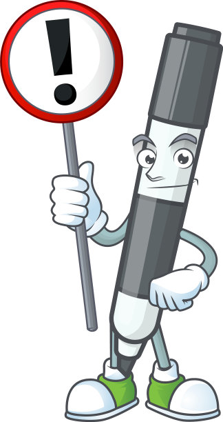 用黑色白板笔书写图片下载