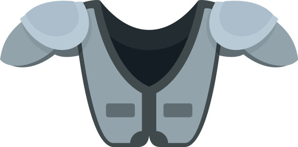 美式足球护肩护胸的标志图片下载