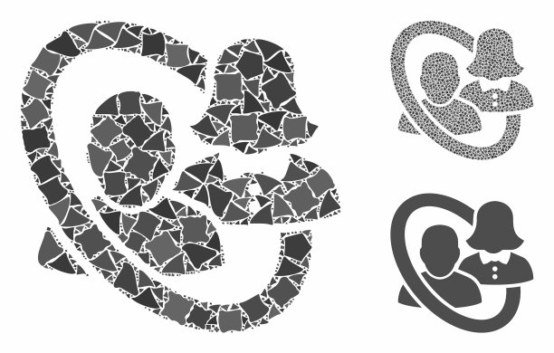 婚姻圈组成图标突兀的部分图片下载