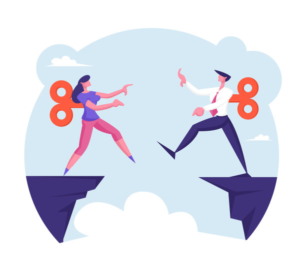 有发条的商人和女商人图片下载