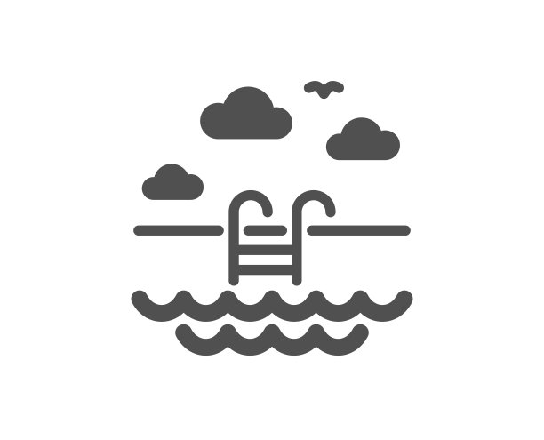 游泳池图标户外水池标志酒店图片下载