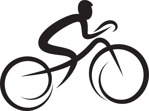 自行车标志图标设计模板图片下载