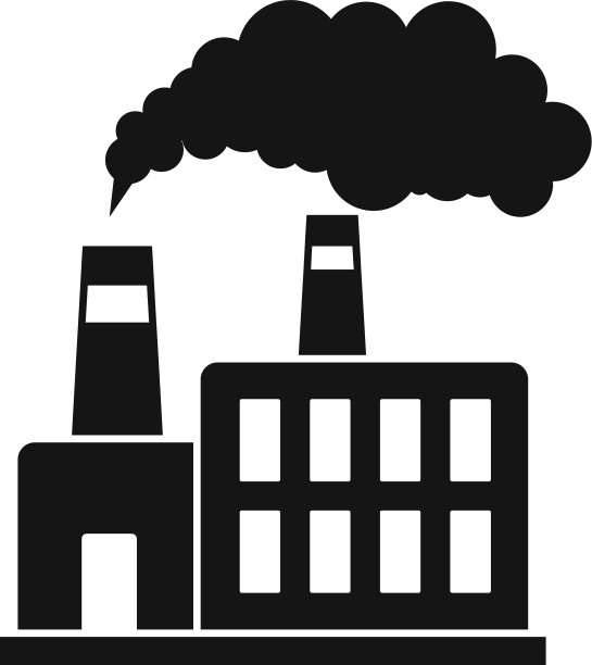 垃圾回收工厂图标简约风格图片下载