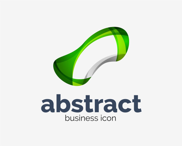 抽象流畅的标志商业品牌化线图片下载
