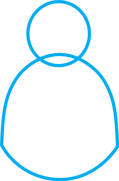 用户或帐户线形图标细线轮廓图片下载