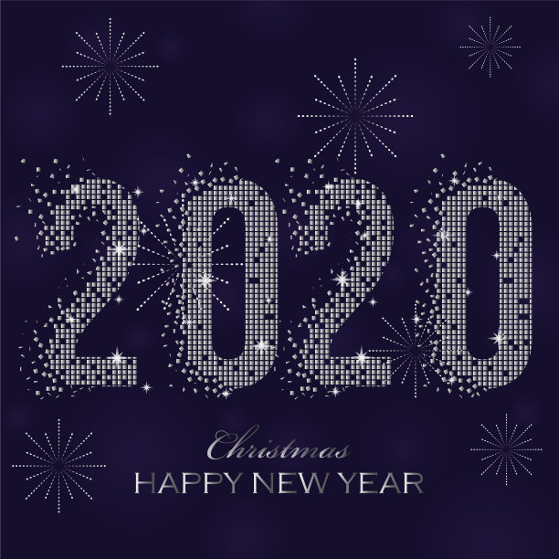 圣诞快乐，2020年新年快乐图片下载