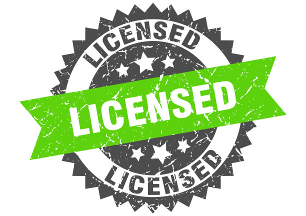 有执照的垃圾邮票和绿色带执照图片下载