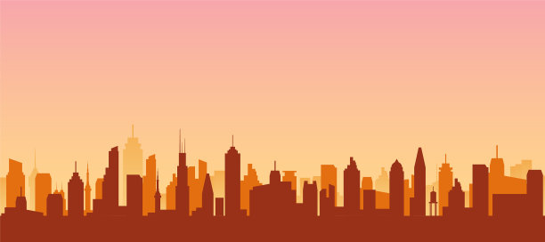 城市景观剪影城市城市图片下载