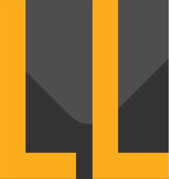 字母LL黑色创意设计logo图片下载
