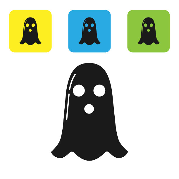 黑鬼图标孤立在白色背景上图片下载