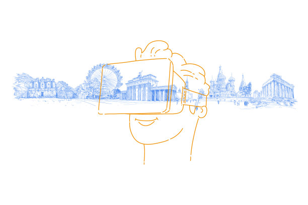 佩戴虚拟现实眼镜的人图片下载