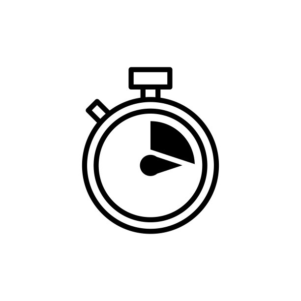 秒表图标平面矢量模板设计流行图片下载