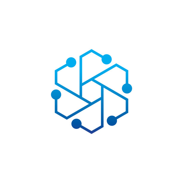 科技标志设计为六角形图片下载