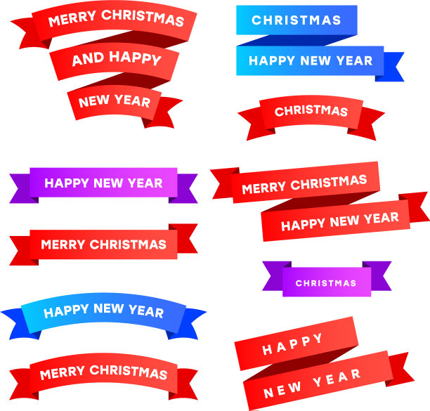 彩色现代集色带孤立上图片下载