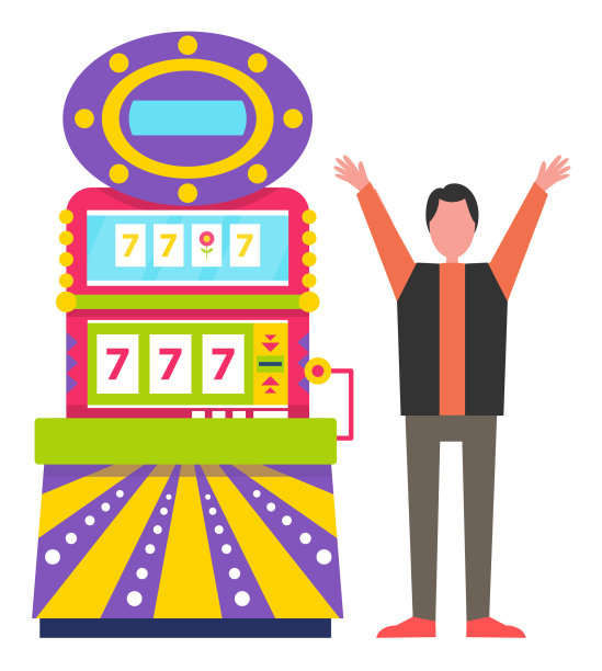 游戏机子运气好，幸运七快乐赌徒图片下载