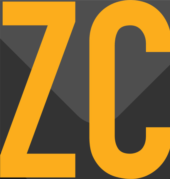 首字母zc黑色创意设计标志中图片下载