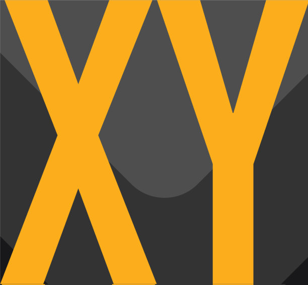 字母XY黑色创意设计Logo图片下载