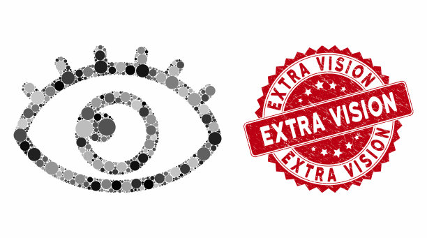 拼贴眼睛与纹理额外的视觉密封图片下载