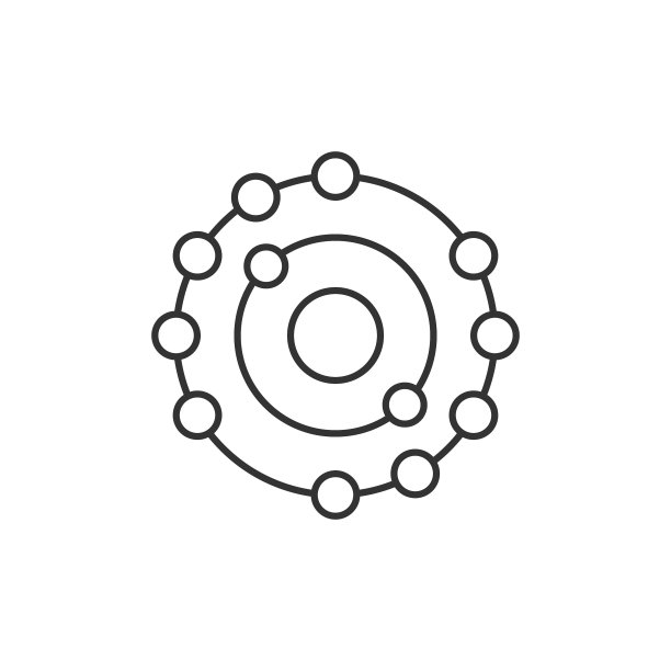抗氧化剂图标在平坦的风格分子在白色图片下载