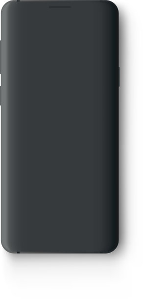 黑粘土手机模型孤立图片下载