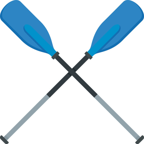 金属塑料桨图标平坦风格图片下载