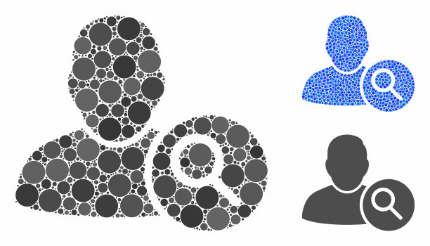 搜索用户马赛克图标圆点图片下载